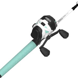 Zebco Roam Telescopic Fishing Rod and Spinning or Spincast Fishing Reel Combo, Durable 6-Foot Fiberglass Rod with ComfortGrip Handle, Pre-spooled with Zebco Cajun Fishing Line